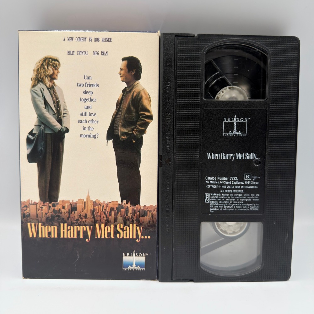 When Harry Met Sally VHS 1989 Nelson Entertainment Billy Crystal Meg Ryan 7732
